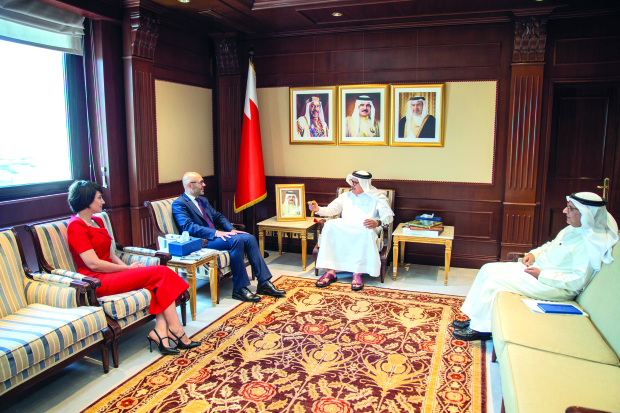 <p>Foreign Minister Dr Abdullatif Al Zayani yesterday received Permanent Court of Arbitration (PCA) secretary-general Dr Marcin Czepelak accompanied by Bahrain Chamber for Dispute Resolution (BCDR) secretary-general Professor Marike Paulsson.</p>
<p>The meeting reviewed the existing co-operation between Bahrain and the PCA, and affirmed the important role played by both the PCA and BCDR in promoting the rule of law and advancing peaceful mechanisms for dispute resolution.</p>
<p>Bahrain reiterated its support for the initiatives led by the PCA and BCDR aimed at strengthening international justice and advancing the resolution of disputes through peaceful means such as conciliation, arbitration, and mediation.</p>
<p>The meeting was attended by ministry director general of legal affairs and human rights Dr Yousef Abdulkarim Bucheeri.</p>
